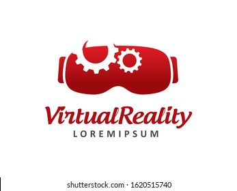 VR logo symbol or icon template