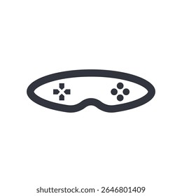Ilustração de Modelo de Ícone de Vetor de Logotipo VR