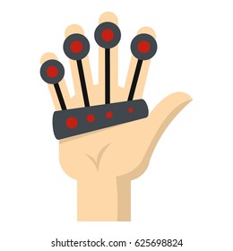 Vr manipulator icon flat isolated on white background vector illustration