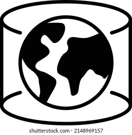 VR and metaverse technology concepts. earth flying in the room
