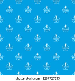 Vr pattern vector seamless blue repeat for any use
