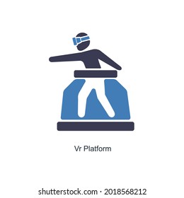 VR Platform or Gaming Icon Concept