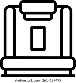VR Platform Line Vector Icon Design