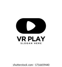 Plantilla de diseño de logotipo de reproducción de vídeo