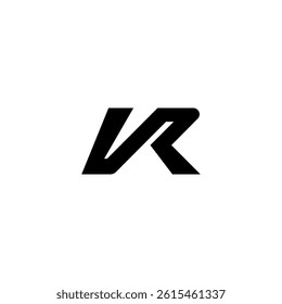 VR polygon, circle, triangle, hexagon,VR minimalist and classic logo. VR Abstract RV VR letter simple style logo design template VR letter logo design