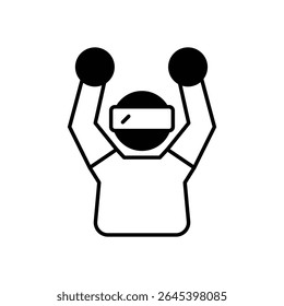 VR Ride Icon ilustração de stock de vetor