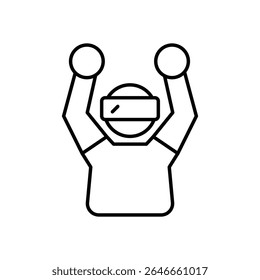 VR Ride Icon ilustração de stock de vetor