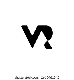 VR, RV, Abstract Letters Logo Monogram Virtual reality, digital, game