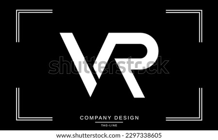 VR, RV, Abstract Letters Logo Monogram