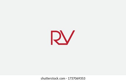 VR or RV letter logo. Unique attractive creative modern initial VR RV R V initial based letter icon logo