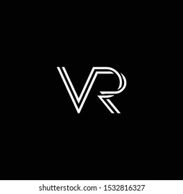 VR or RV logo and icon designs