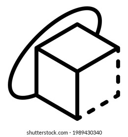 Vr sensor icon. Outline Vr sensor vector icon for web design isolated on white background