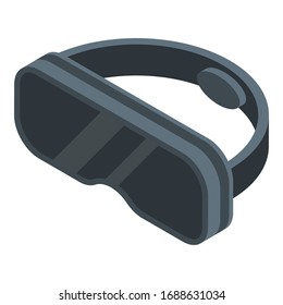 Vr Simulation goggles Symbol. Isometrisch aus der vr-Simulation, Google-Vektorillustration Symbol für Webdesign einzeln auf weißem Hintergrund