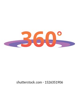 Vr simulation icon. Cartoon of vr simulation vector icon for web design isolated on white background