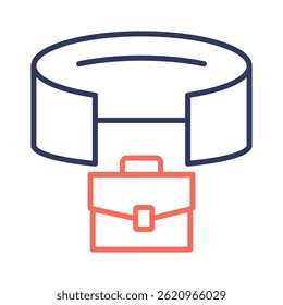 Vr Simulator Icon Element for Design