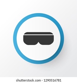 Vr spectacles icon symbol. Premium quality isolated 3d glasses element in trendy style.