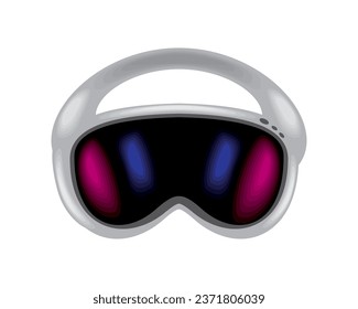 vr technology futuristic illustration isolated