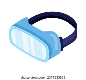 vr technology glasses design vector isolated