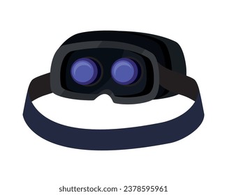 vr technology glasses illustration isolated