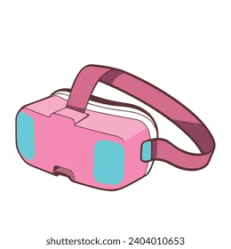 vr technology glasses illustration isolated