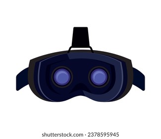 vr technology headset illustration design