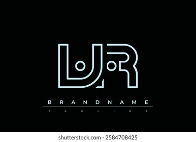 VR Technology Letter Logo Template. This tech letter logo is a graphic mark that uses letters to represent a technology company.