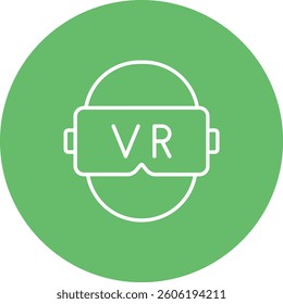 Vr vector icon. Can be used for printing, mobile and web applications.