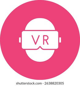 Vr vector icon. Can be used for printing, mobile and web applications.