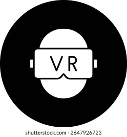 Vr ícone de vetor. Pode ser usado para impressão, aplicativos móveis e da Web.