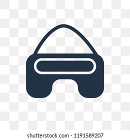 Vr vector icon isolated on transparent background, Vr transparency concept can be used web and mobile