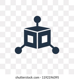 Vr vector icon isolated on transparent background, Vr transparency concept can be used web and mobile