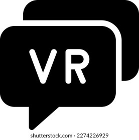vr Vector illustration on a transparent background. Premium quality symbols. Glyph icons for concept and graphic design.