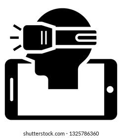 Vr video concept, augmented reality 