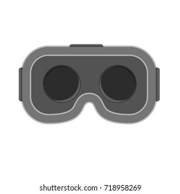 VR Virtual reality glasses headset isolated on a white background