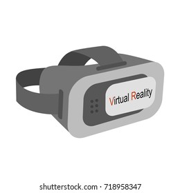 VR Virtual reality glasses headset designed for mobile phone device isolated on a white background