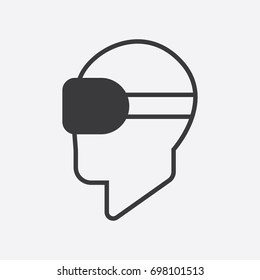 VR Virtual reality glasses icon