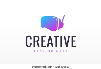 VR Virtual Reality-Brillen Moderne Design-Vorlage für Logo