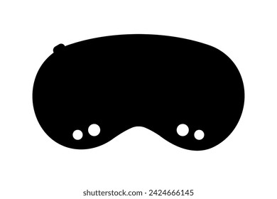 VR virtual reality goggles virtual reality device, 360 VR modern helmet vector icon isolated on white background. Next generation augmented reality icon, flat vector icon for apps and websites