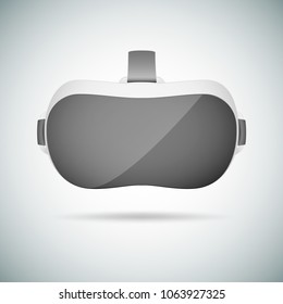 VR virtual reality headset. Realistic virtual reality headset glasses