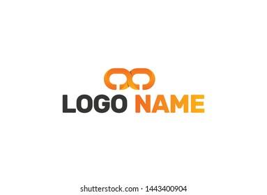VR virtual reality logo design. Isolated on white background.