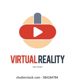 VR VIRTUAL REALITY LOGO ICON SYMBOL