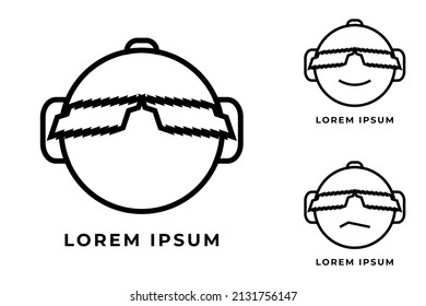 VR Virtual Reality Logo. Perfect for game store, game developer, game review blog or vlog channel, game fans or community, etc.