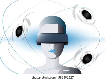 VR white concept