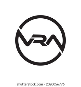 VRA monogram initial letters logo Design Vector