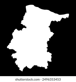 Vratsa Province map, province of Bulgaria. Vector illustration.