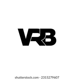 VRB letter monogram logo design vector