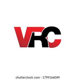 VRC letter monogram logo design vector