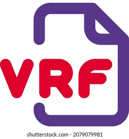 VRF file extension indicates to your device which app can open the file
