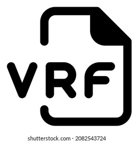 VRF file extension indicates to your device which app can open the file