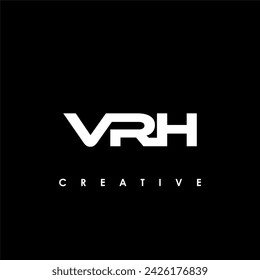 VRH Letter Initial Logo Design Template Vector Illustration
